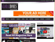 Tablet Screenshot of globalhomesmagazine.com